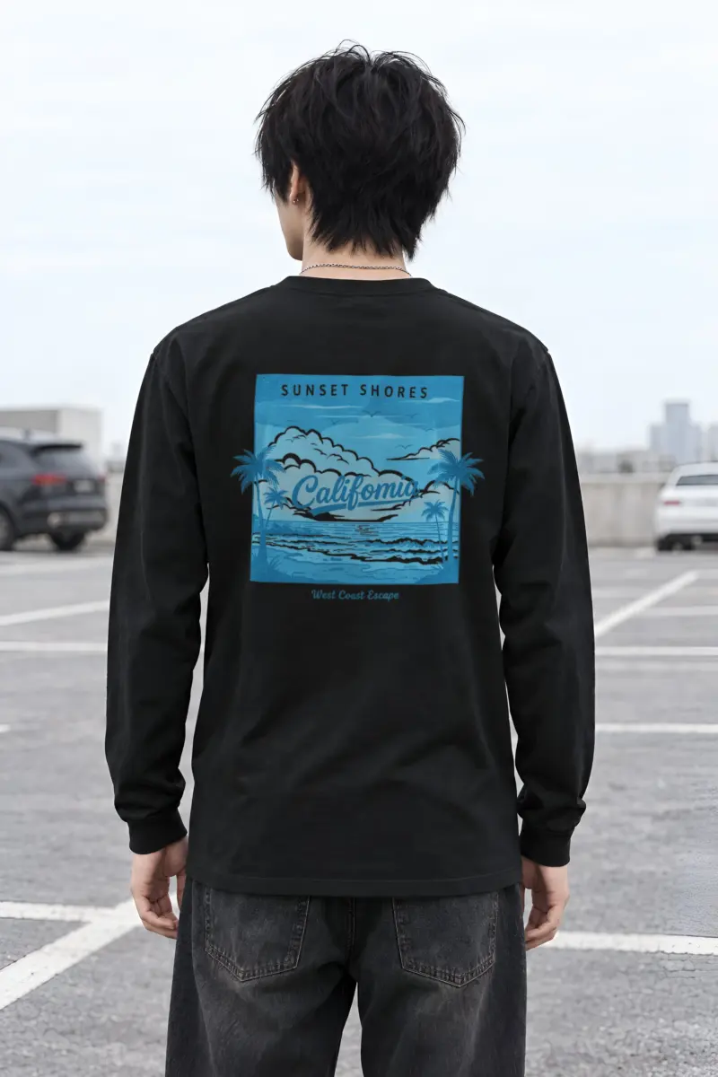 "Sunset Shores" Unisex Longsleeve T-shirt