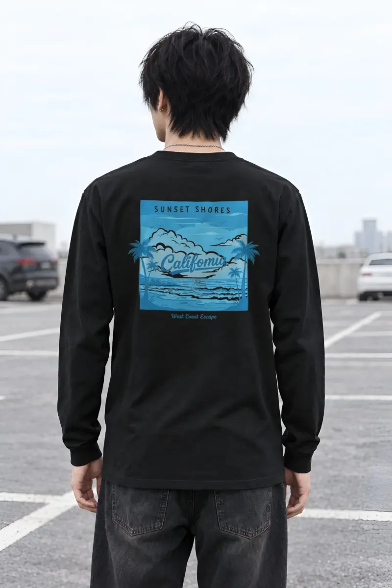 "Sunset Shores" Unisex Longsleeve T-shirt