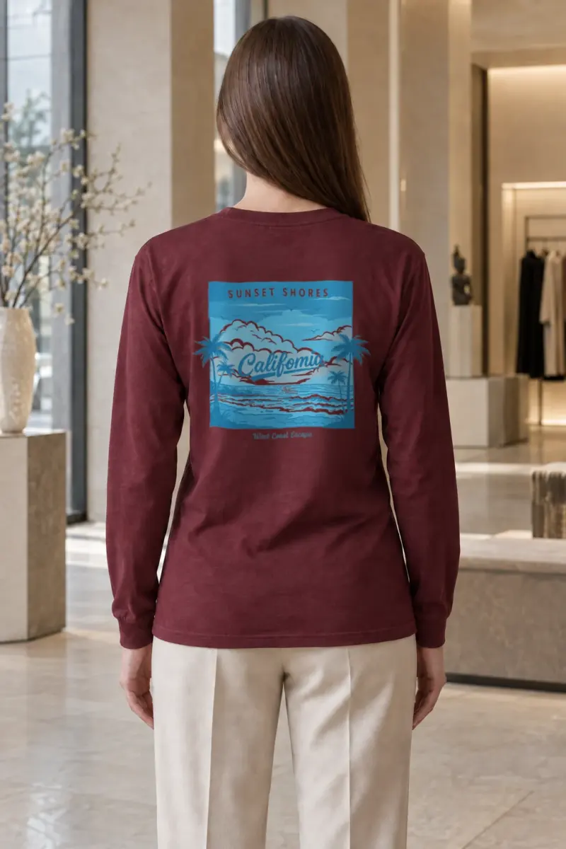 "Sunset Shores" Unisex Longsleeve T-shirt | Gildan 2400