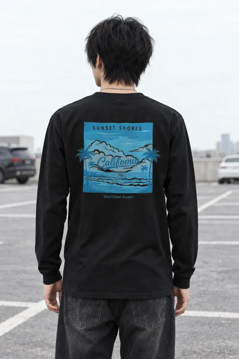 "Sunset Shores" Unisex Longsleeve T-shirt