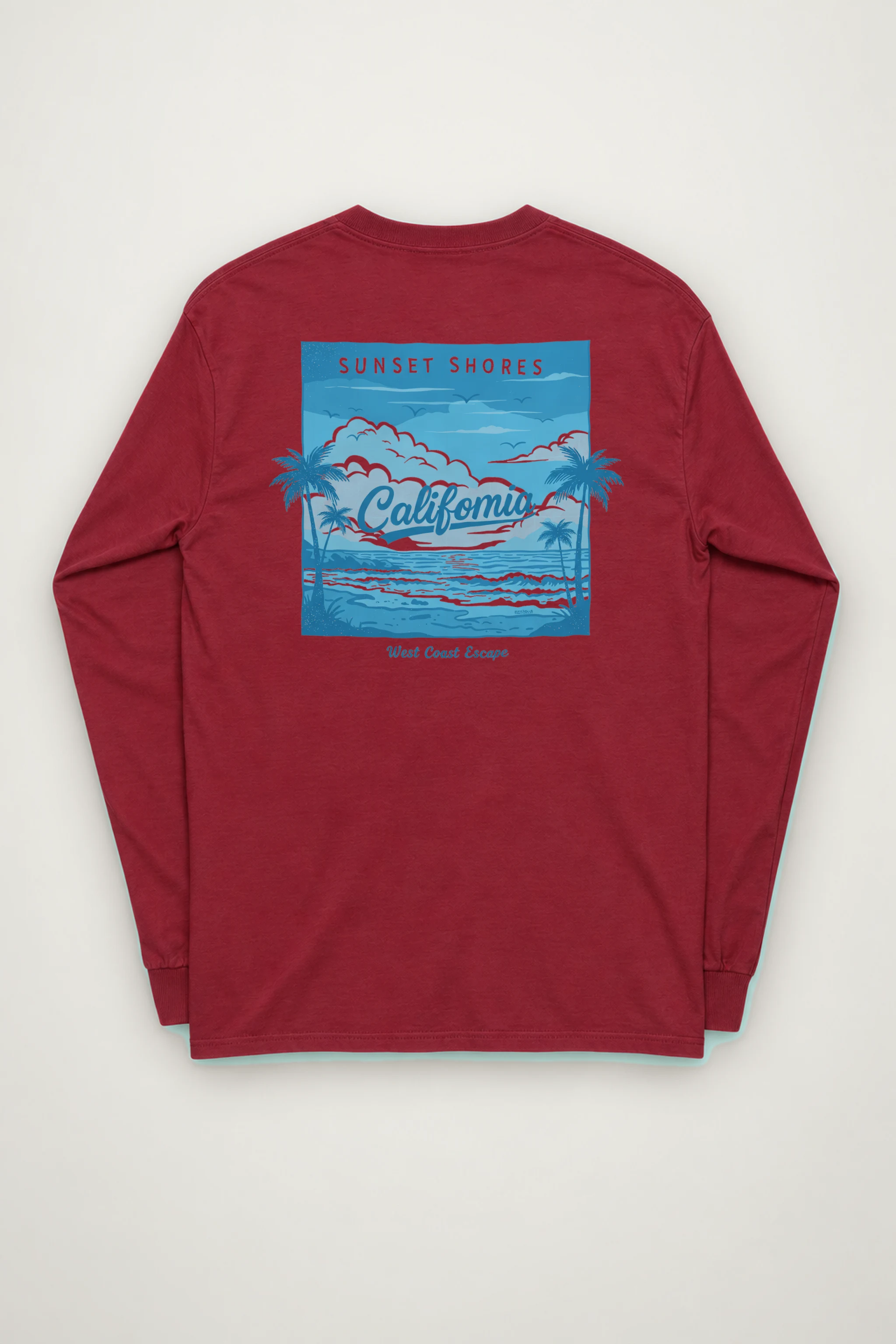"Sunset Shores" Unisex Longsleeve T-shirt