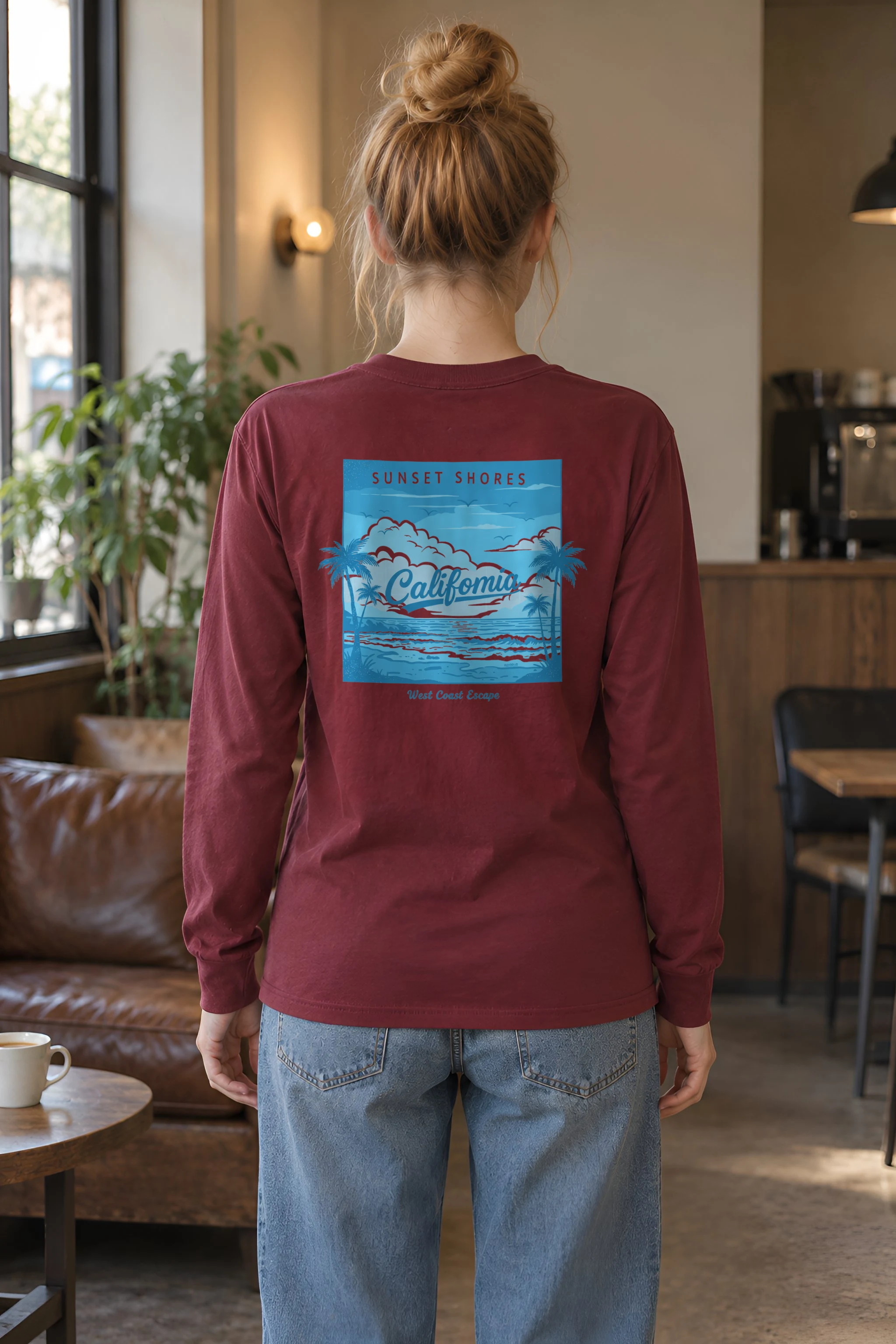 "Sunset Shores" Unisex Longsleeve T-shirt
