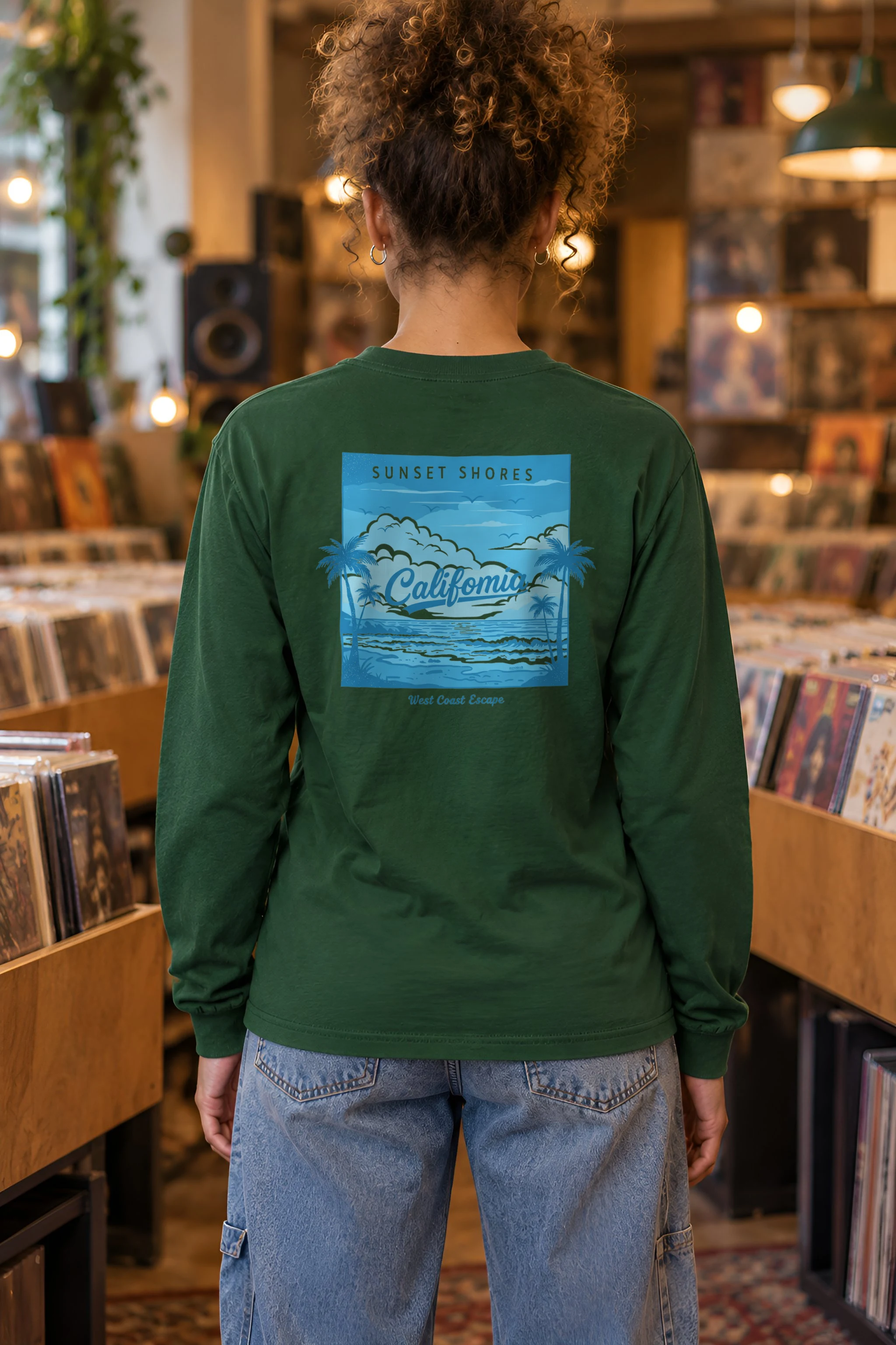 "Sunset Shores" Unisex Longsleeve T-shirt