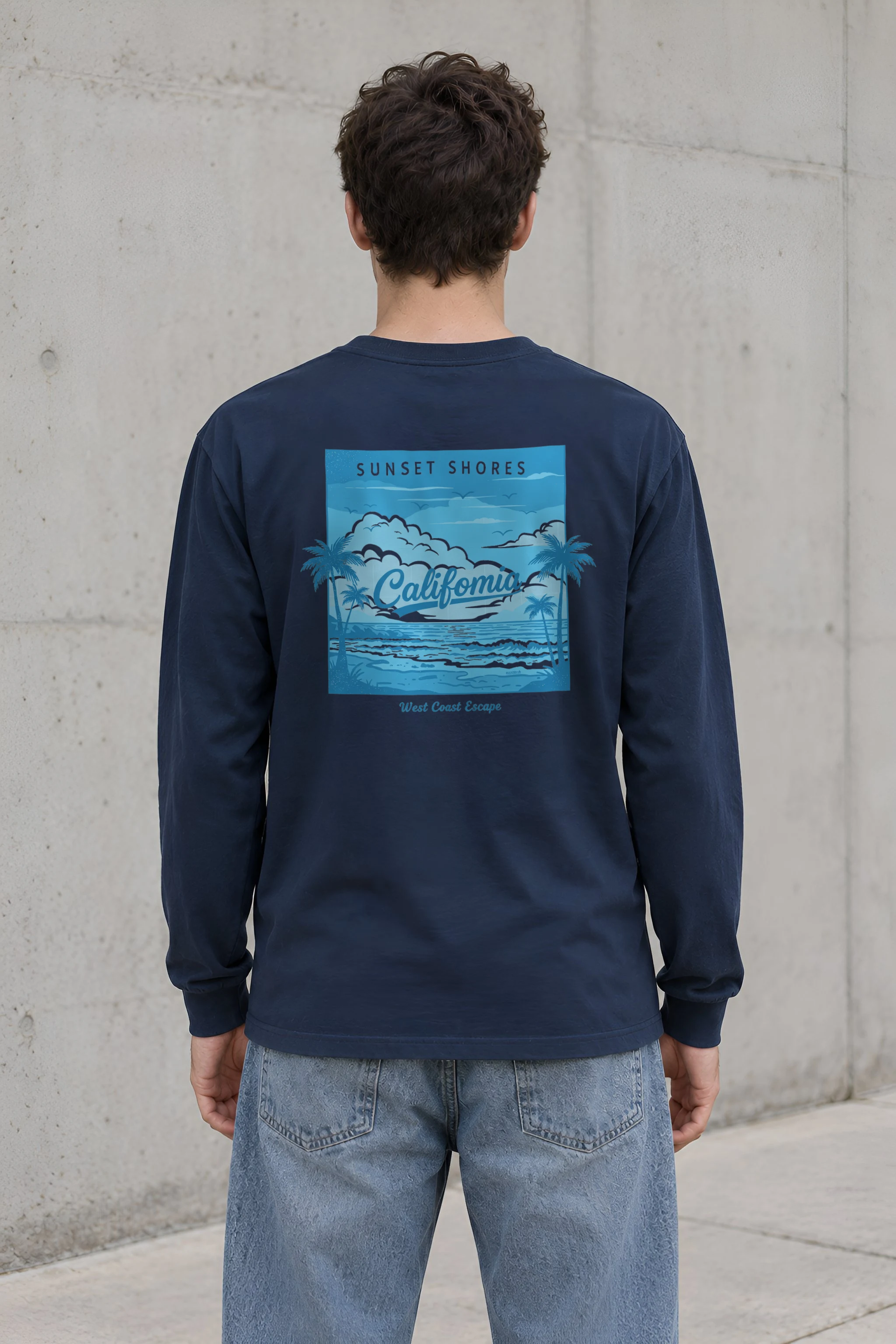 "Sunset Shores" Unisex Longsleeve T-shirt