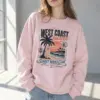 "Sunset Waves Club" Heavy Blend Unisex Crewneck Sweatshirt | Gildan 18000