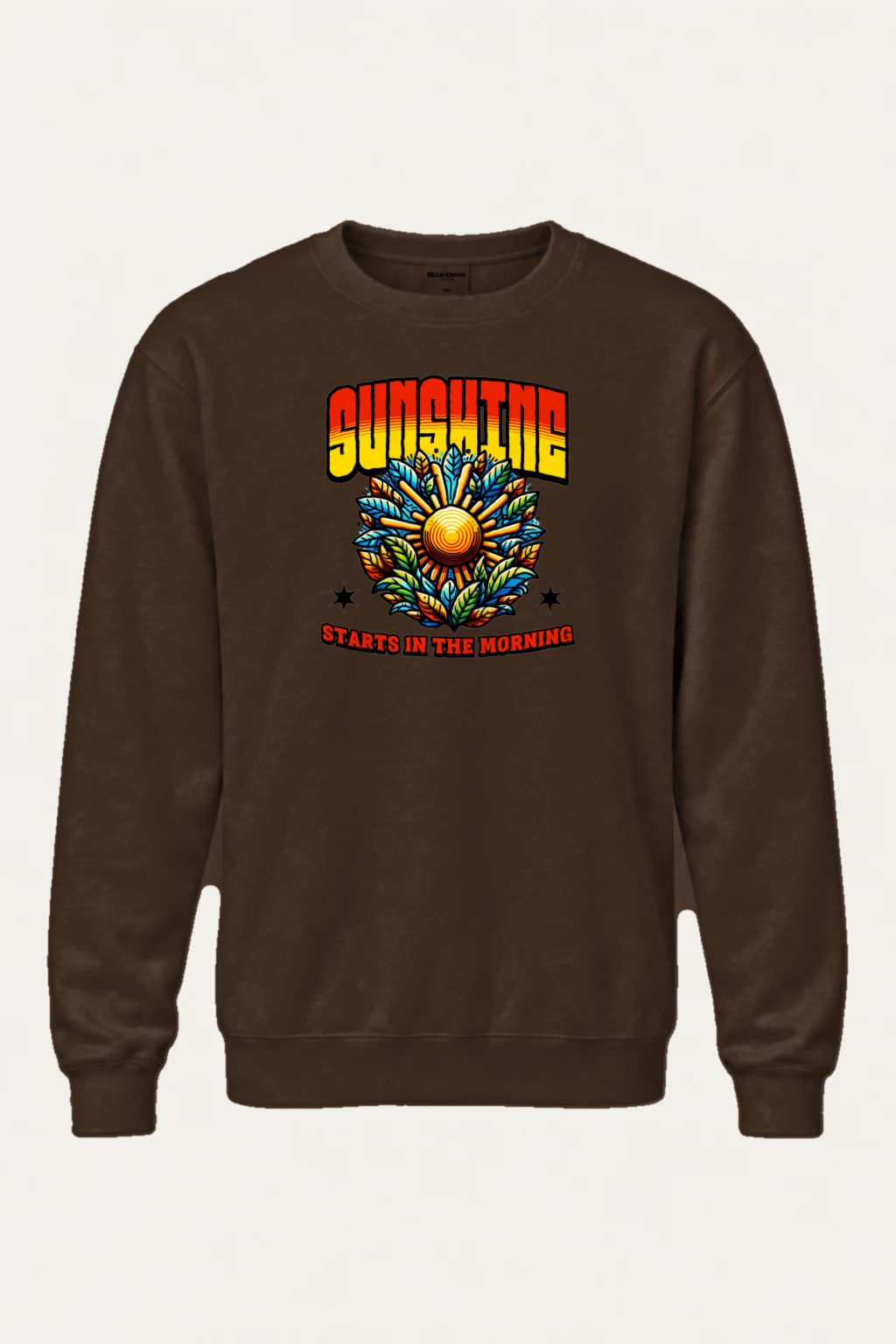 "Sunshine Starts Morning" Heavy Blend Unisex Crewneck Sweatshirt | Gildan 18000