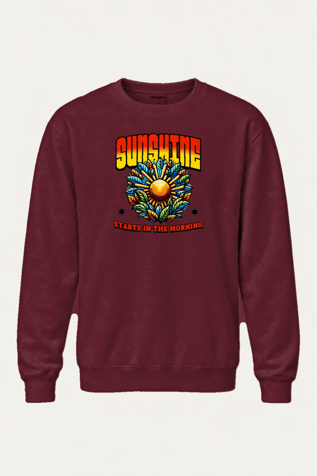 "Sunshine Starts Morning" Heavy Blend Unisex Crewneck Sweatshirt | Gildan 18000