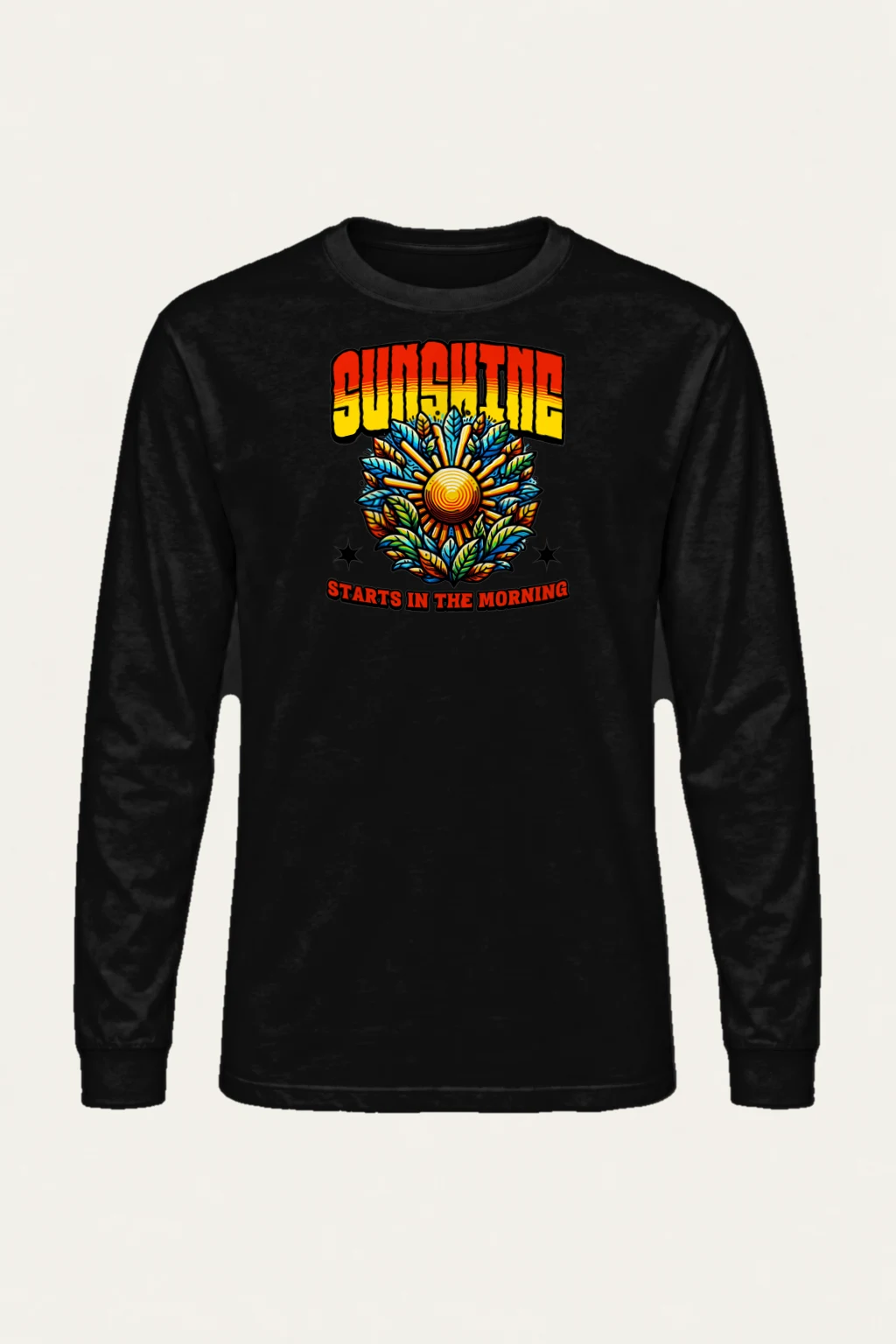 "Sunshine Starts Morning" Unisex Longsleeve T-shirt | Gildan 2400