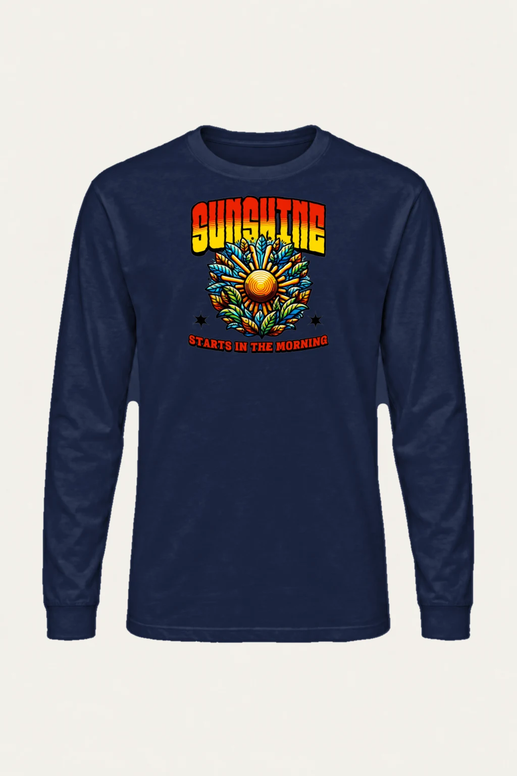 "Sunshine Starts Morning" Unisex Longsleeve T-shirt | Gildan 2400