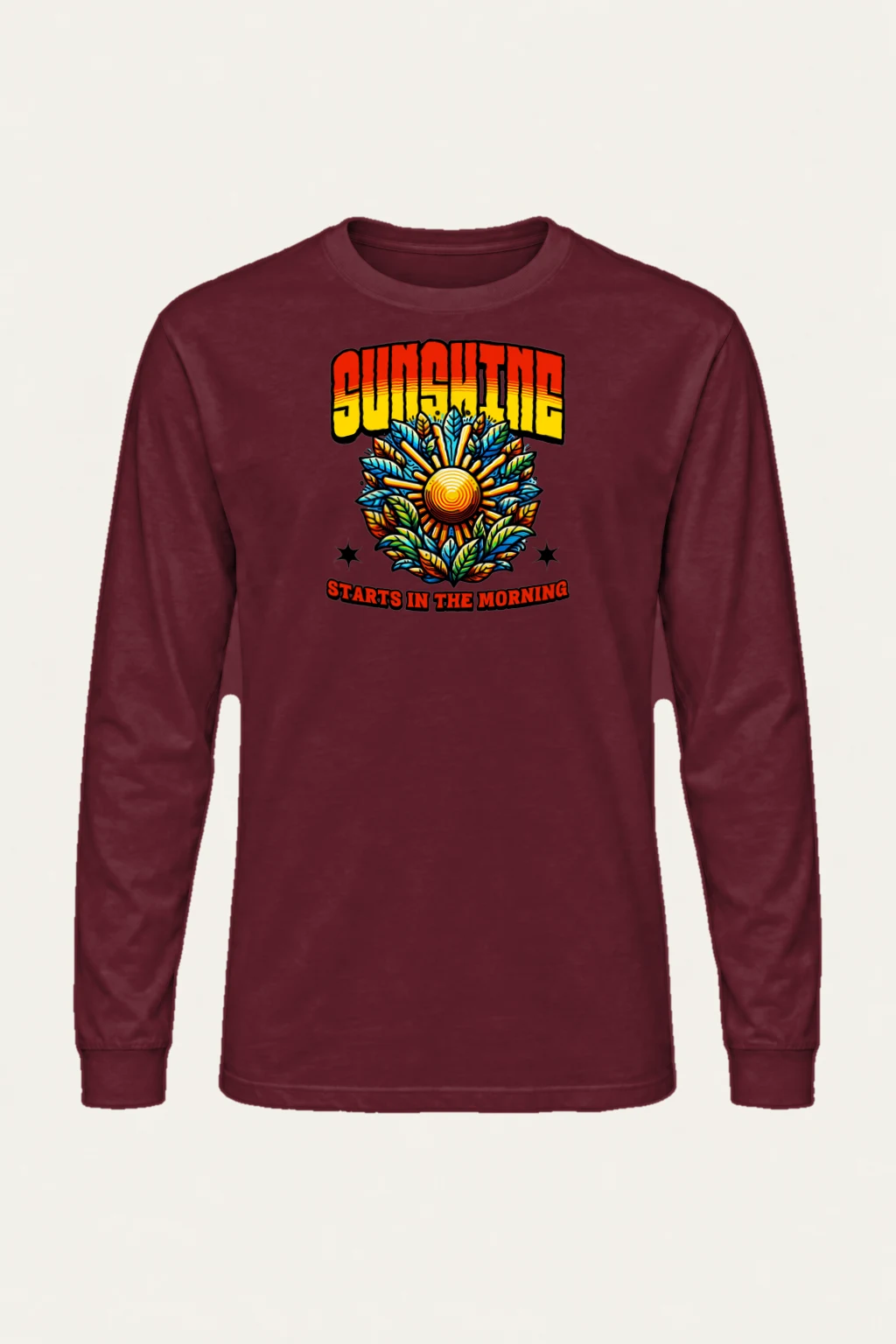 "Sunshine Starts Morning" Unisex Longsleeve T-shirt | Gildan 2400