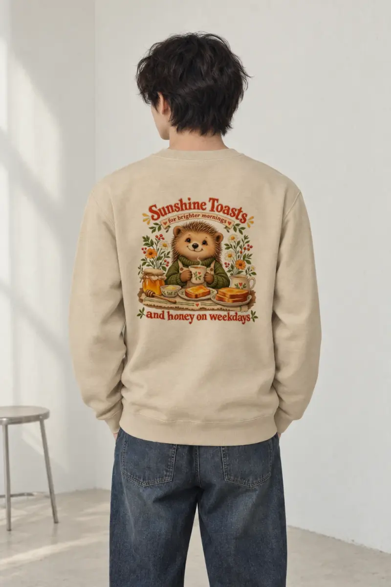 "Sunshine Toasts" Heavy Blend Unisex Crewneck Sweatshirt