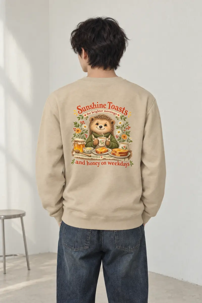 "Sunshine Toasts" Heavy Blend Unisex Crewneck Sweatshirt