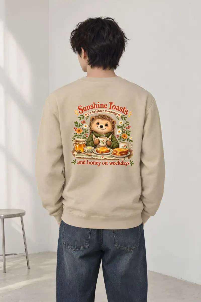 "Sunshine Toasts" Heavy Blend Unisex Crewneck Sweatshirt