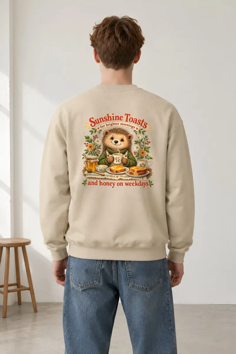 "Sunshine Toasts" Heavy Blend Unisex Crewneck Sweatshirt