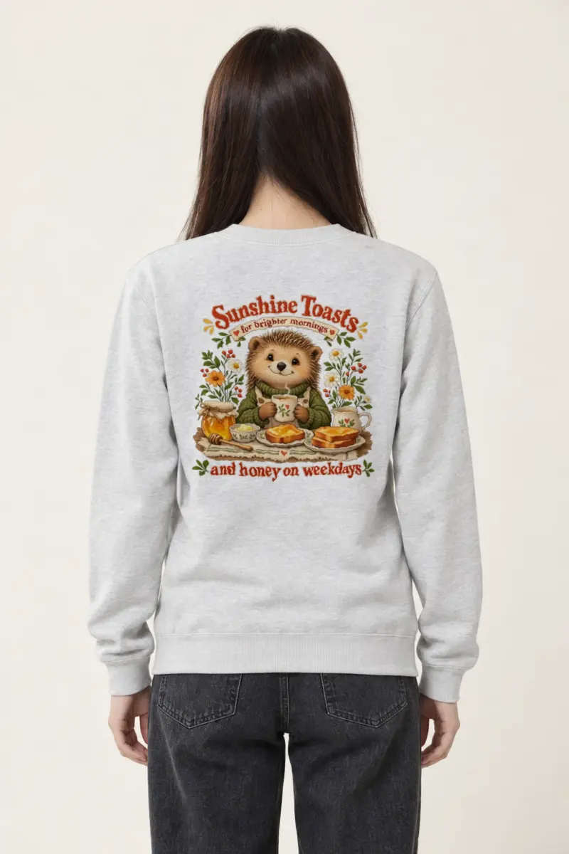 "Sunshine Toasts" Heavy Blend Unisex Crewneck Sweatshirt
