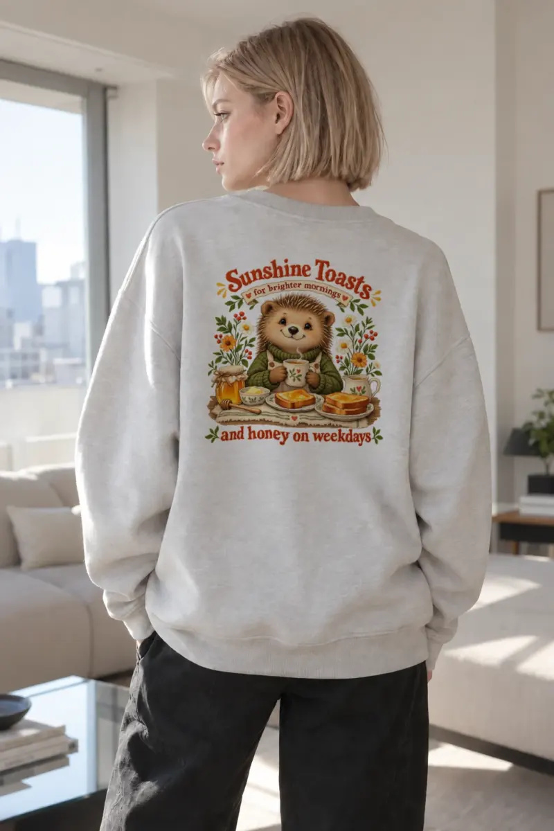 "Sunshine Toasts" Heavy Blend Unisex Crewneck Sweatshirt | Gildan 18000