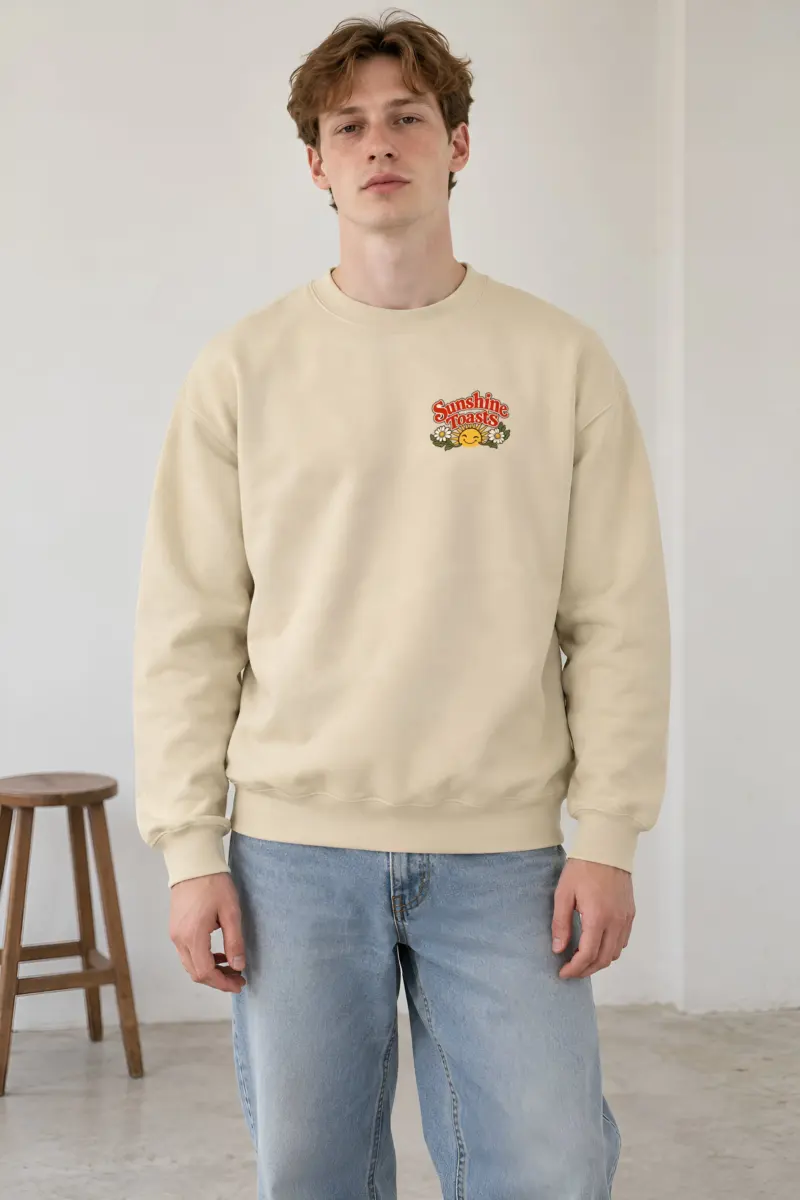 "Sunshine Toasts" Heavy Blend Unisex Crewneck Sweatshirt