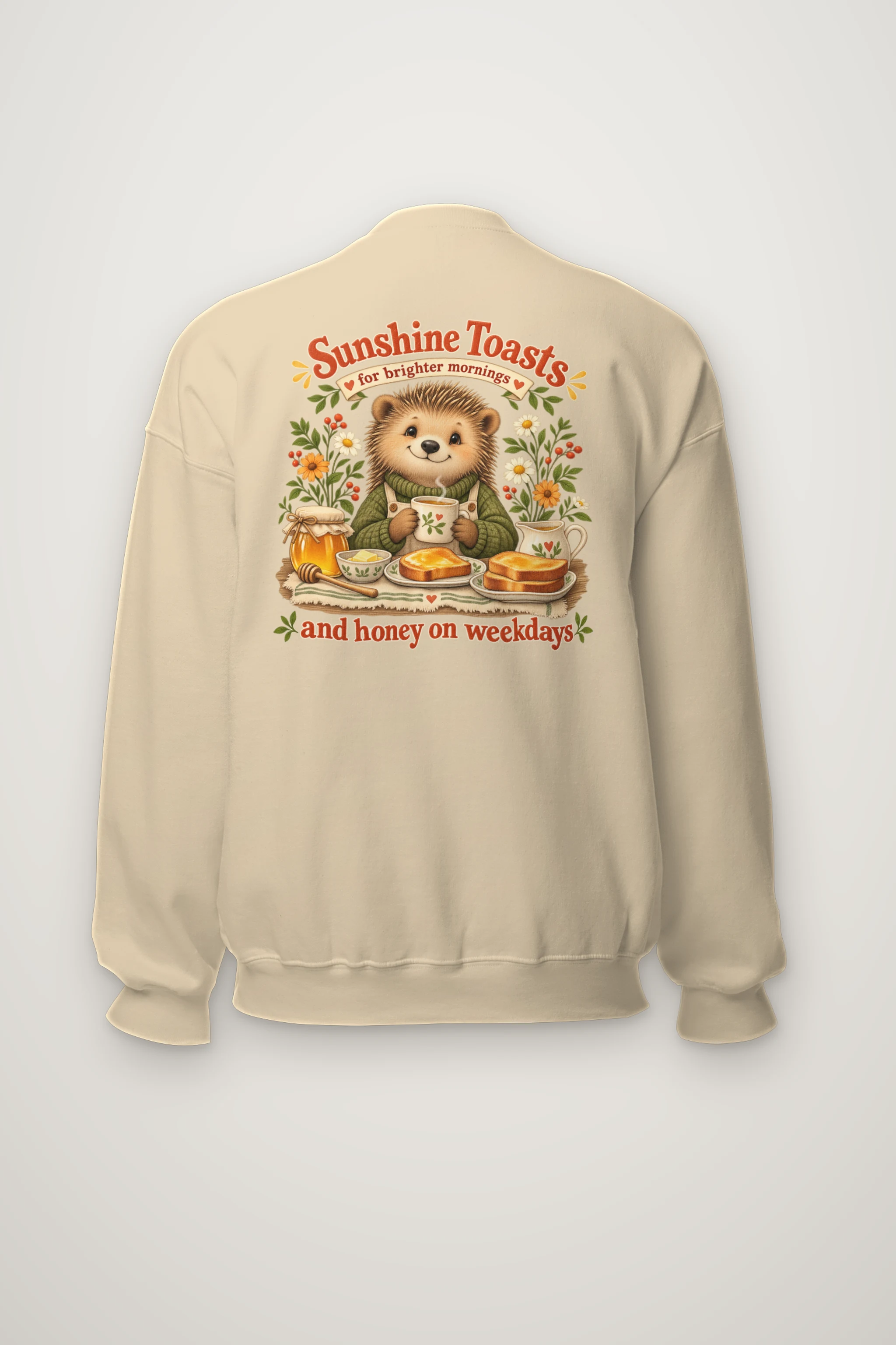 "Sunshine Toasts" Heavy Blend Unisex Crewneck Sweatshirt