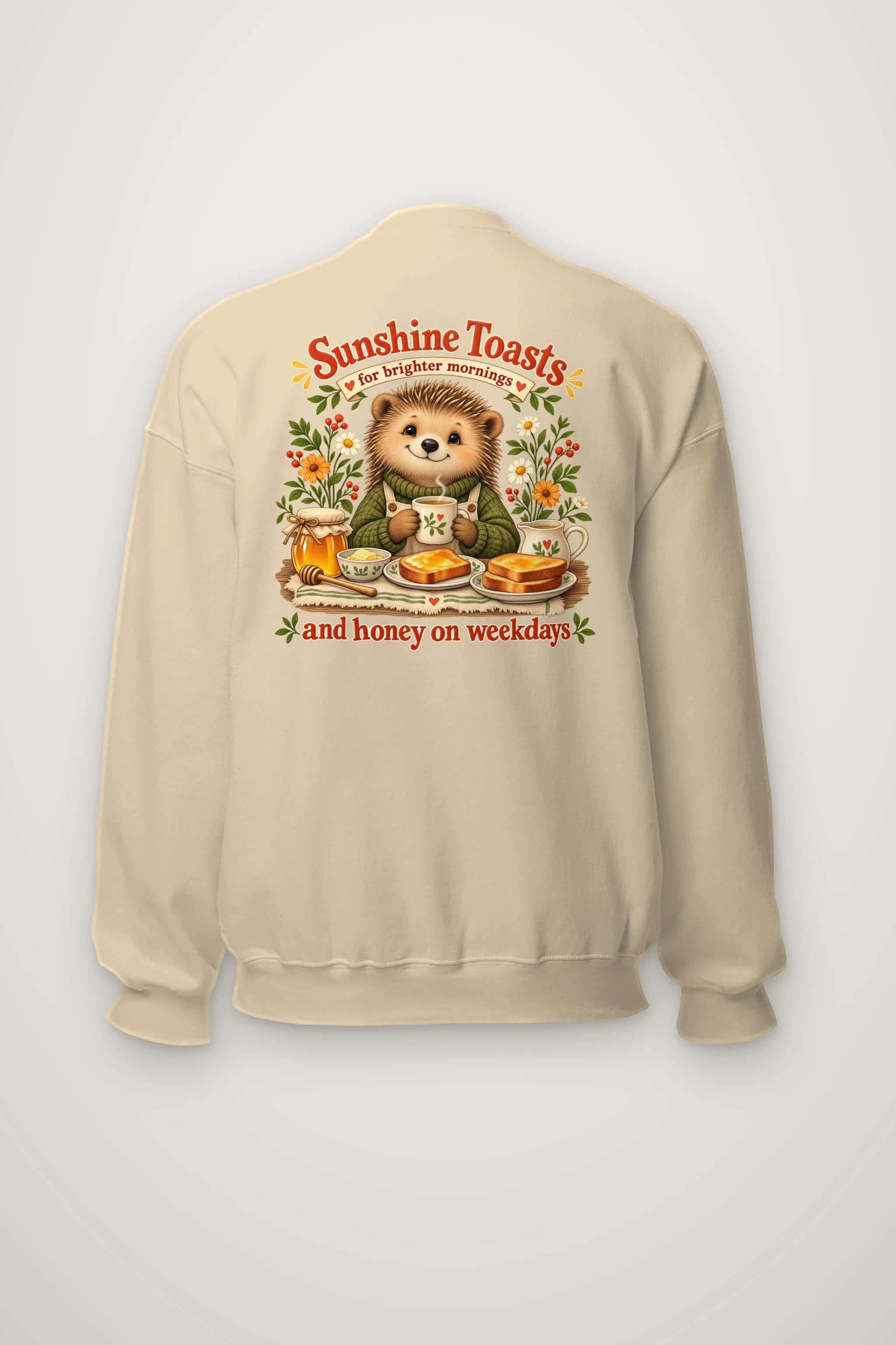 "Sunshine Toasts" Heavy Blend Unisex Crewneck Sweatshirt