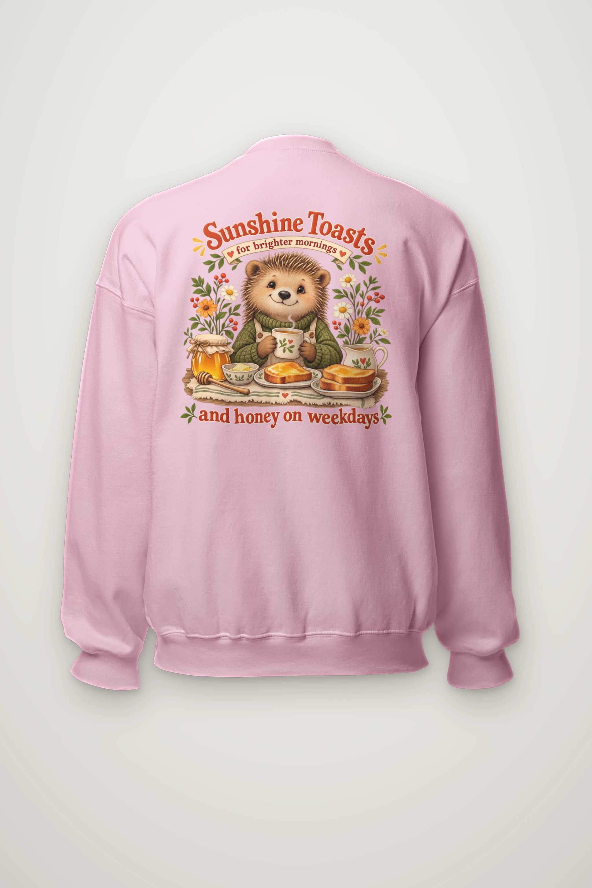 "Sunshine Toasts" Heavy Blend Unisex Crewneck Sweatshirt
