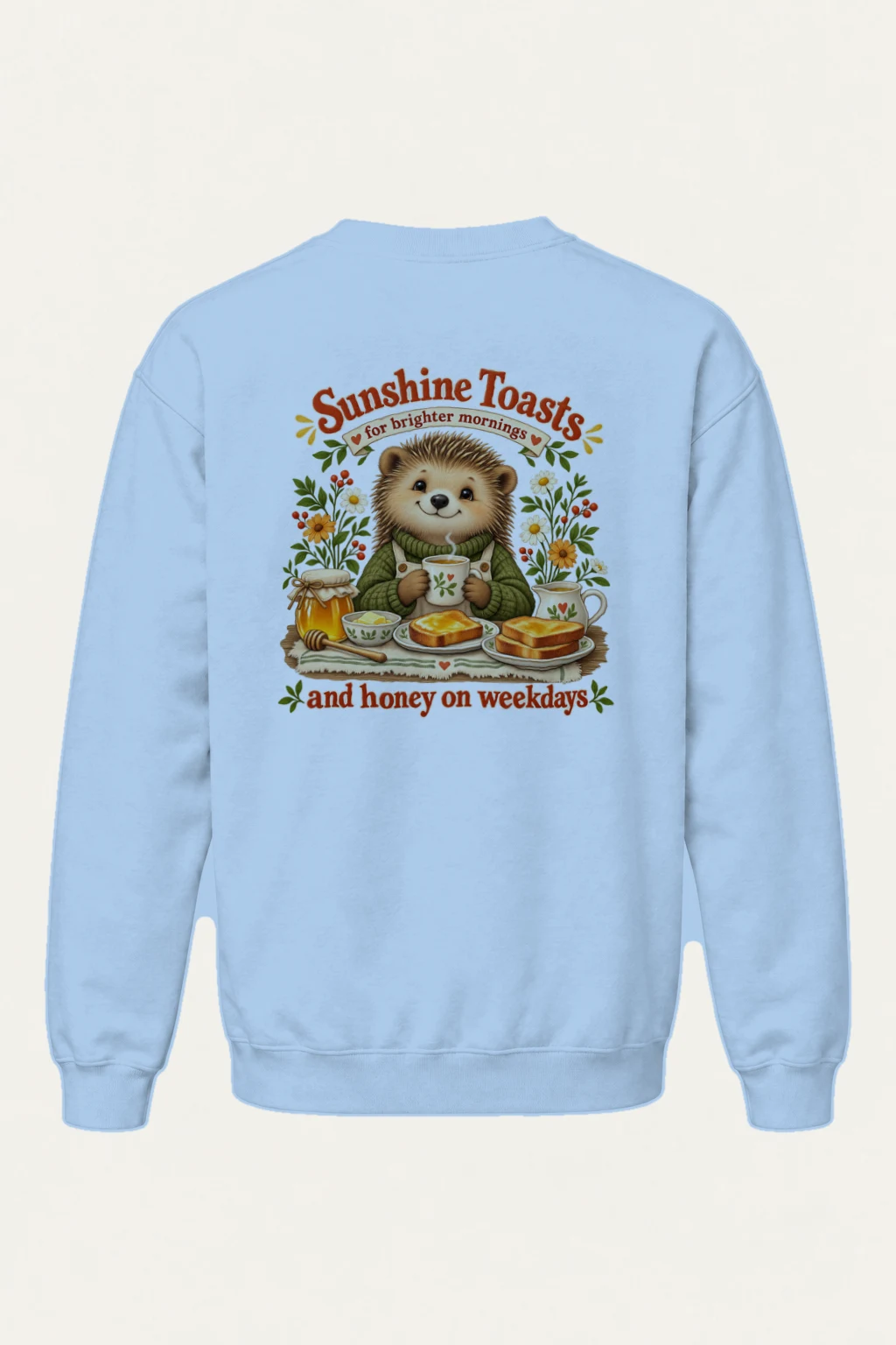 "Sunshine Toasts" Heavy Blend Unisex Crewneck Sweatshirt | Gildan 18000