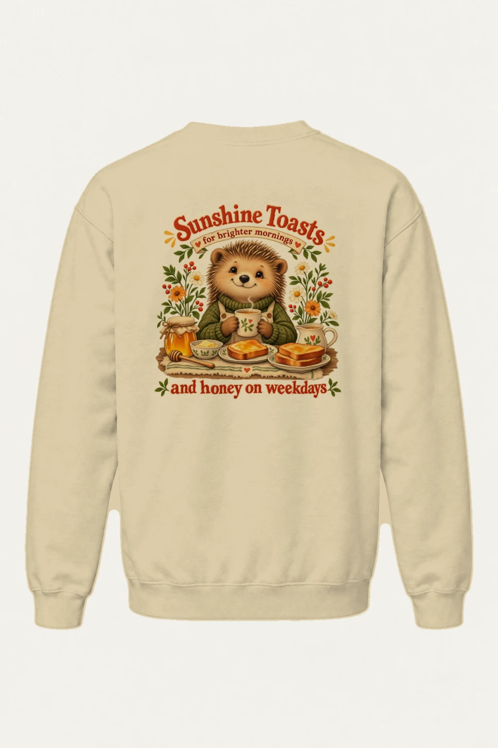 "Sunshine Toasts" Heavy Blend Unisex Crewneck Sweatshirt | Gildan 18000