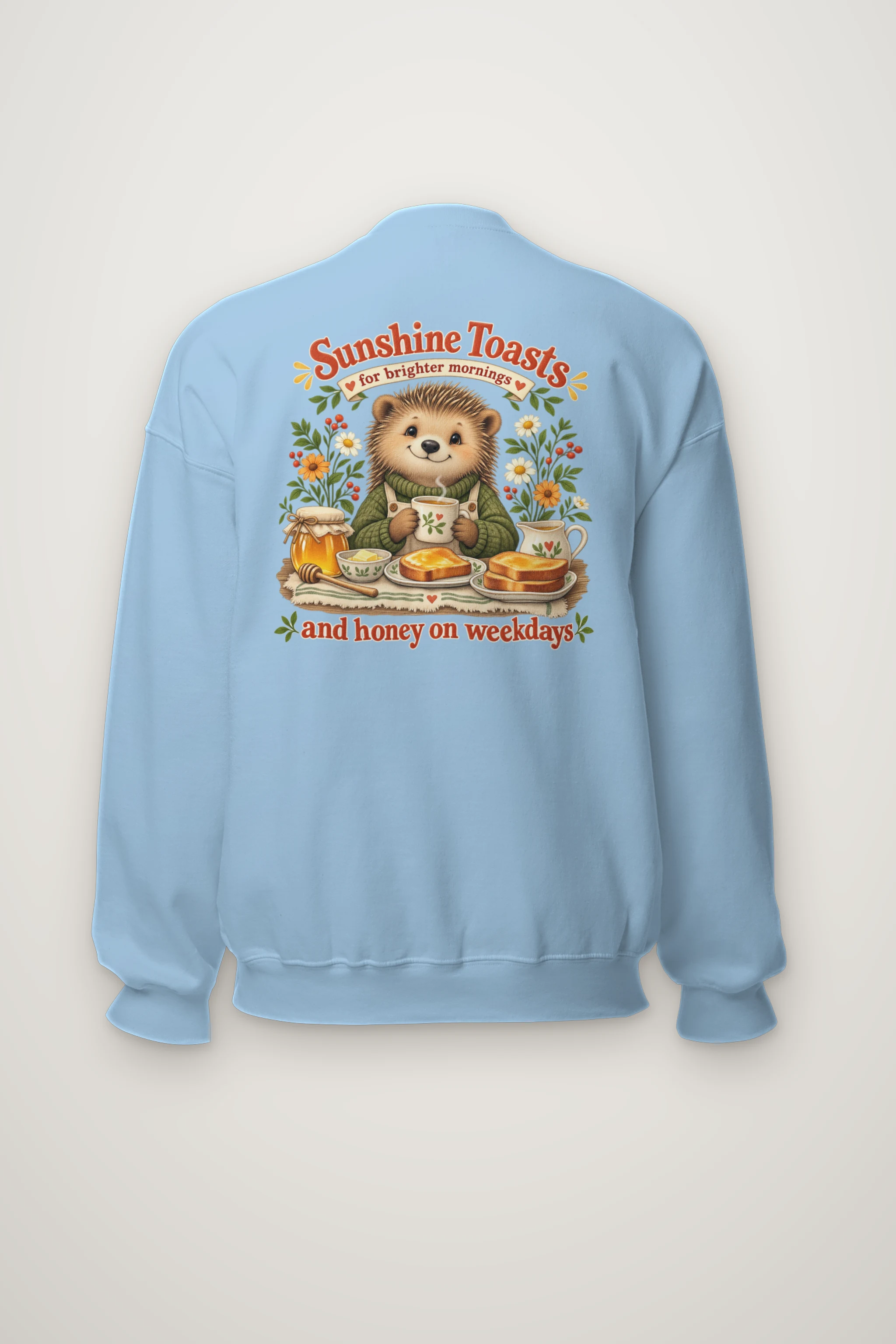 "Sunshine Toasts" Heavy Blend Unisex Crewneck Sweatshirt