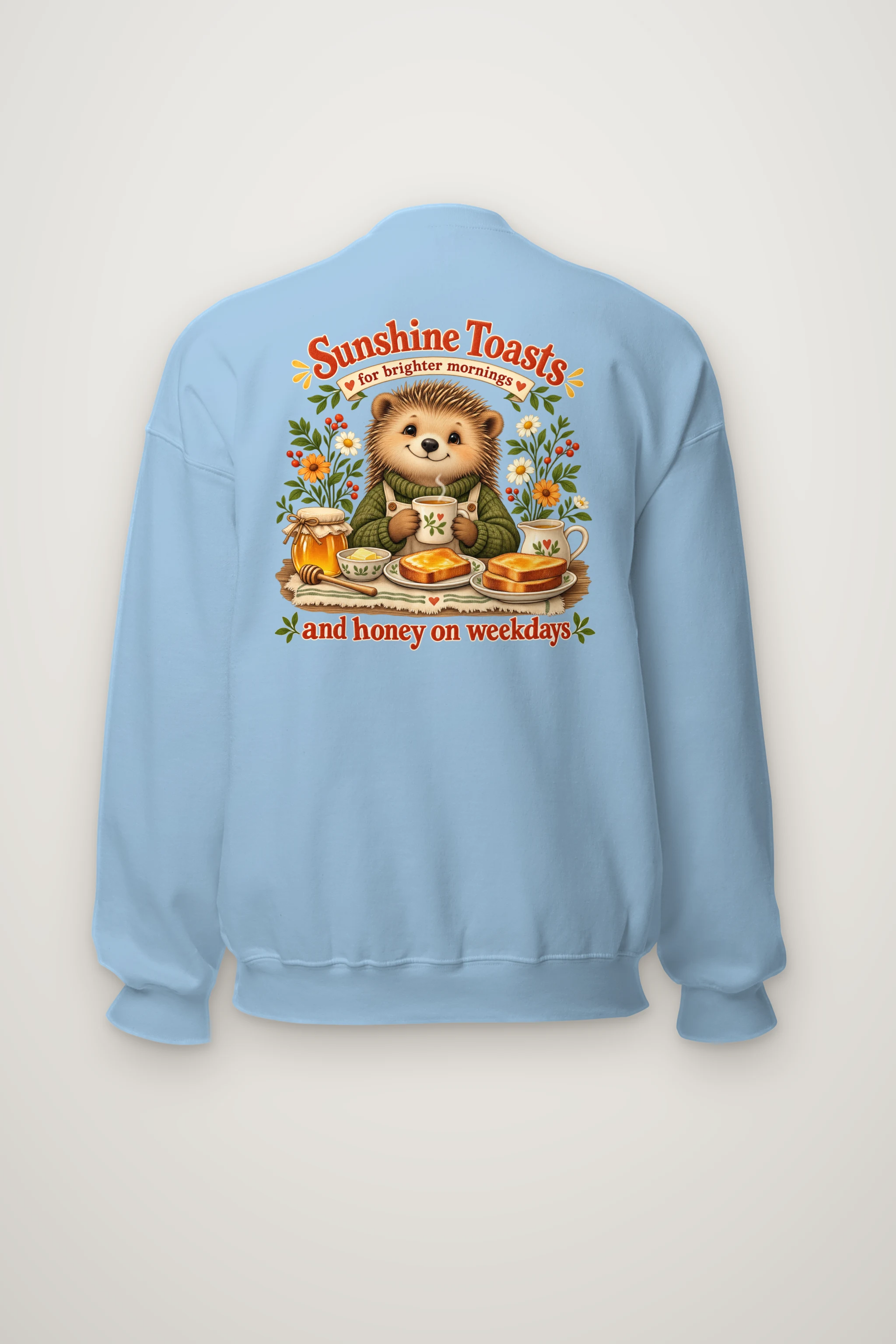 "Sunshine Toasts" Heavy Blend Unisex Crewneck Sweatshirt