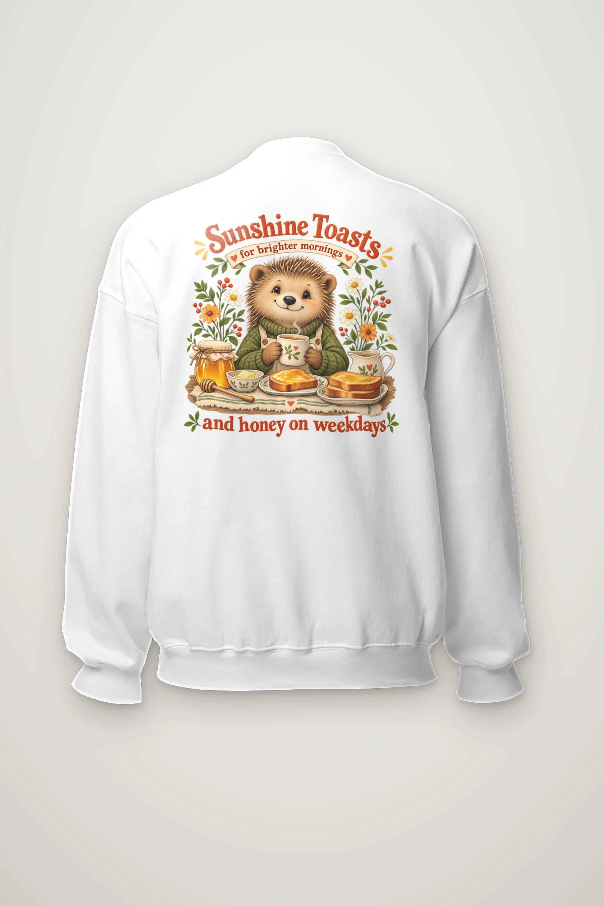 "Sunshine Toasts" Heavy Blend Unisex Crewneck Sweatshirt