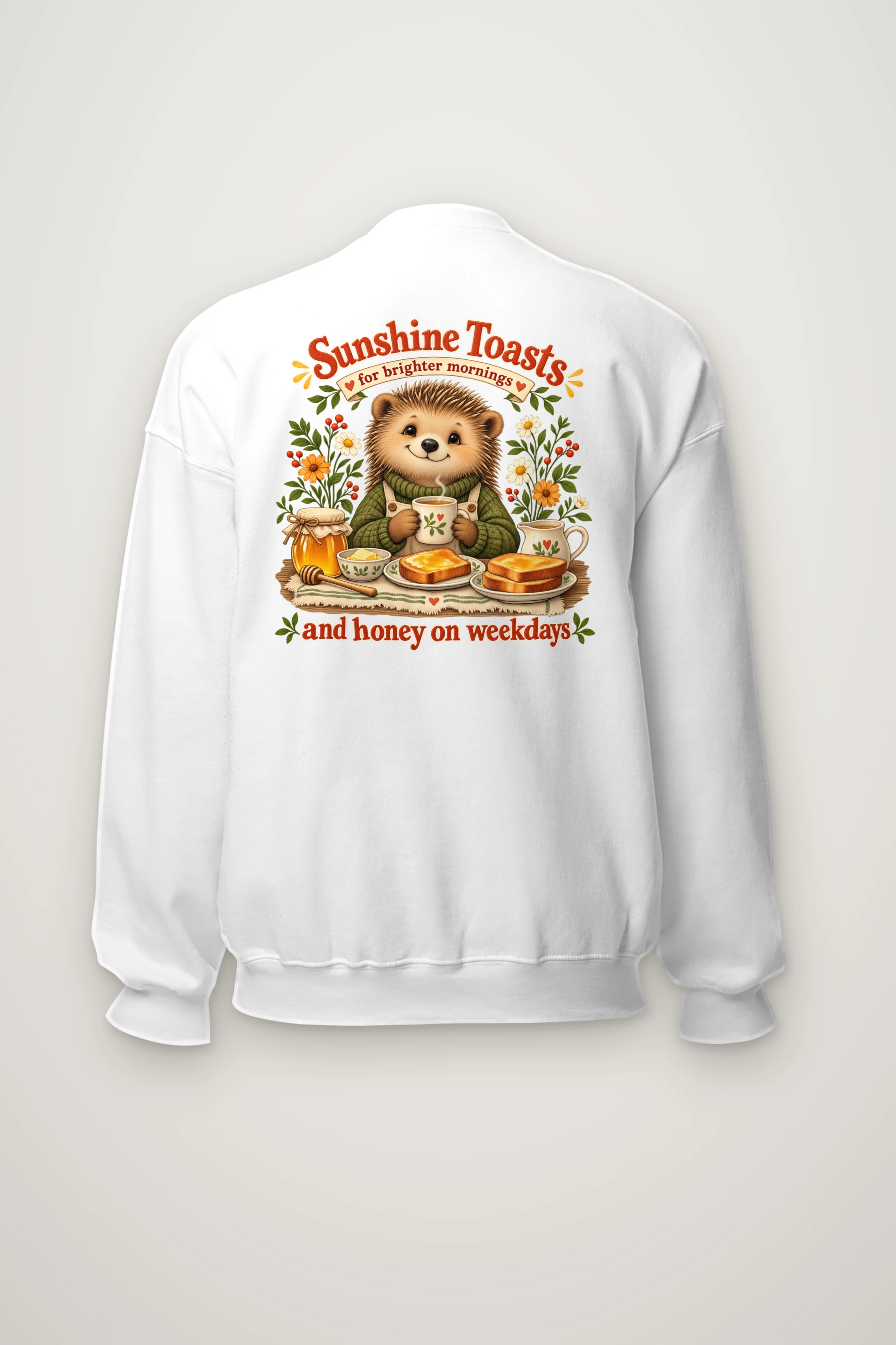 "Sunshine Toasts" Heavy Blend Unisex Crewneck Sweatshirt