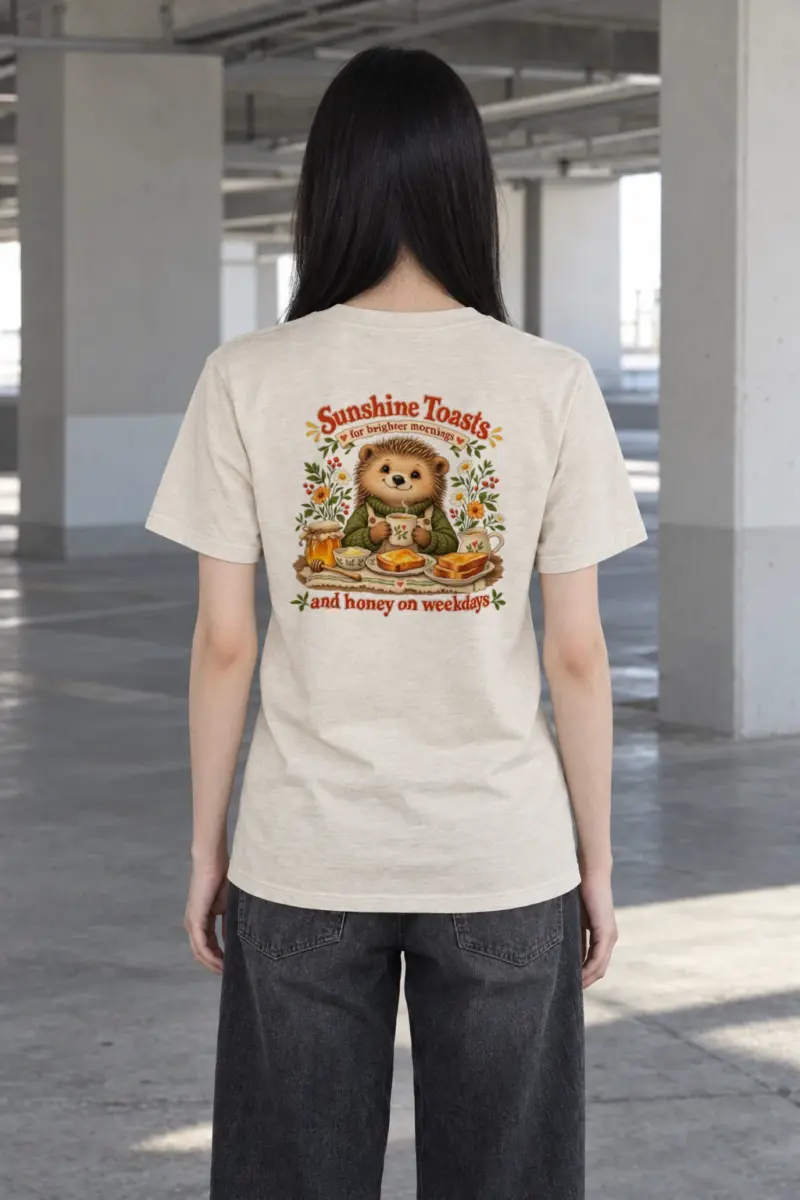 "Sunshine Toasts" Heavyweight Unisex Crewneck T-shirt