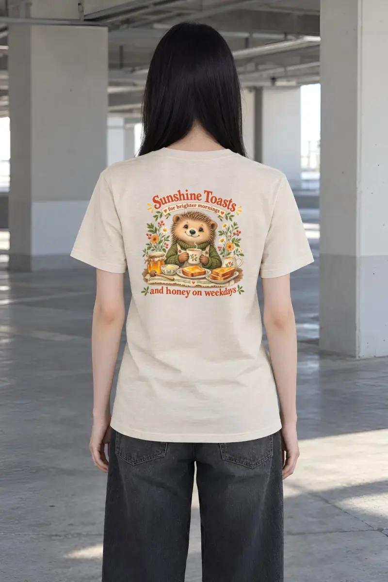 "Sunshine Toasts" Heavyweight Unisex Crewneck T-shirt
