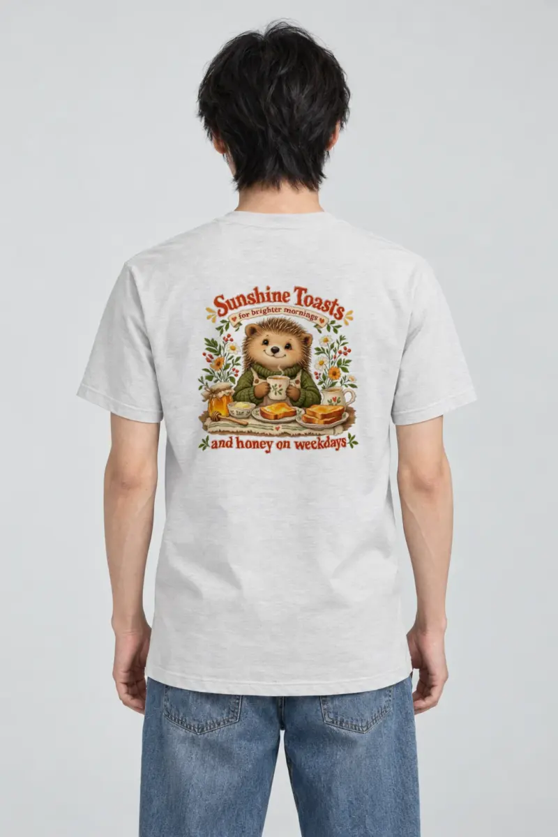 "Sunshine Toasts" Heavyweight Unisex Crewneck T-shirt