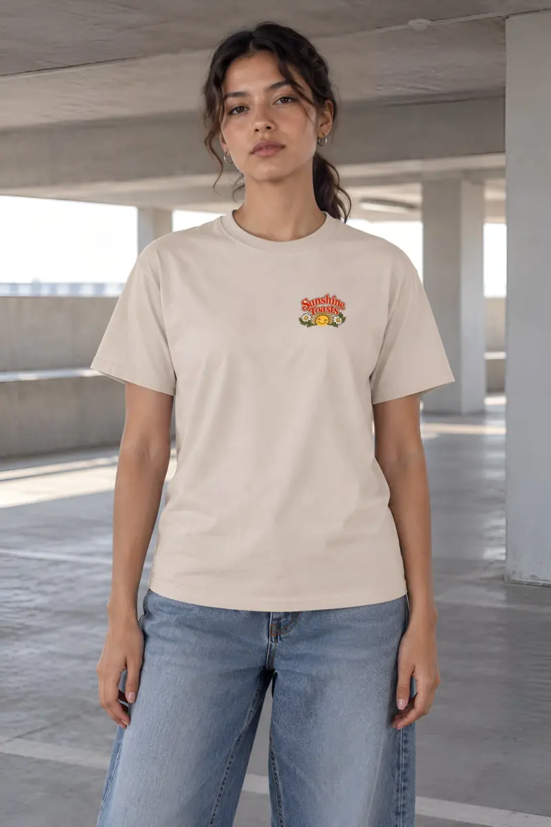 "Sunshine Toasts" Heavyweight Unisex Crewneck T-shirt