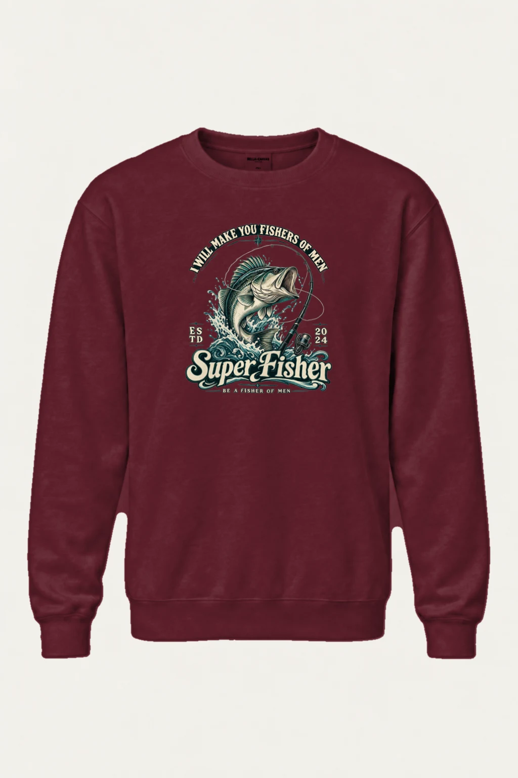 "Super Fisher" Heavy Blend Unisex Crewneck Sweatshirt | Gildan 18000