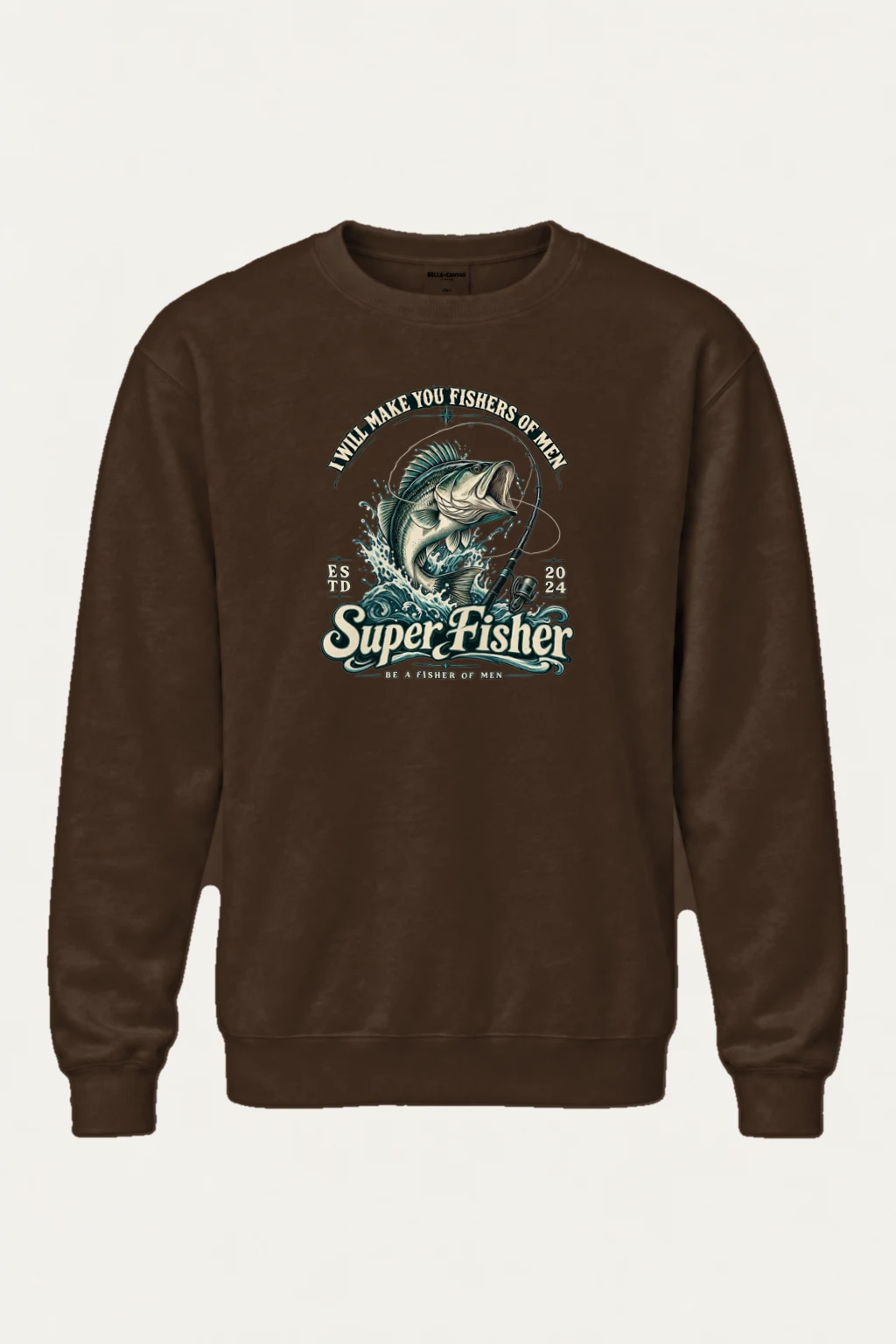 "Super Fisher" Heavy Blend Unisex Crewneck Sweatshirt | Gildan 18000