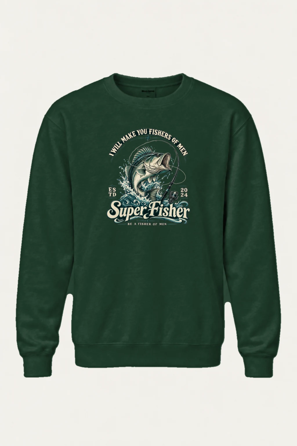 "Super Fisher" Heavy Blend Unisex Crewneck Sweatshirt | Gildan 18000