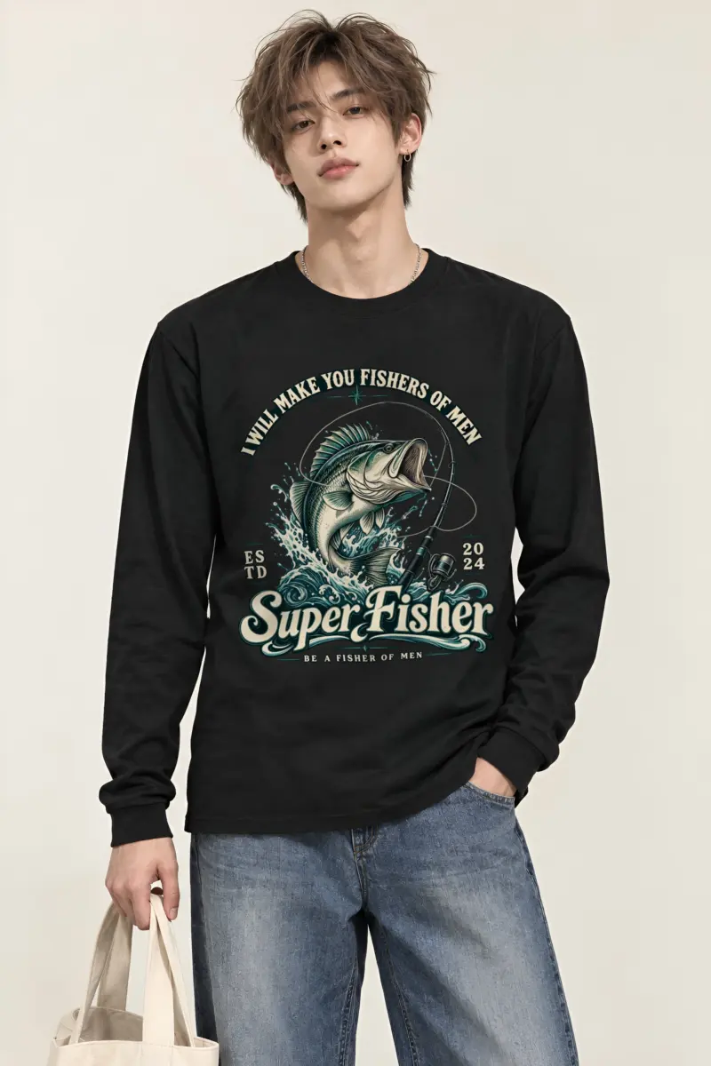 "Super Fisher" Unisex Longsleeve T-shirt