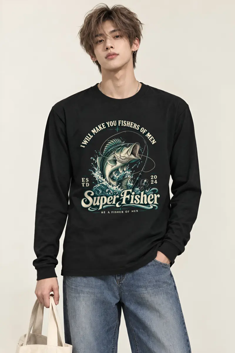 "Super Fisher" Unisex Longsleeve T-shirt