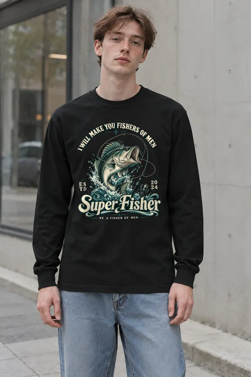 "Super Fisher" Unisex Longsleeve T-shirt
