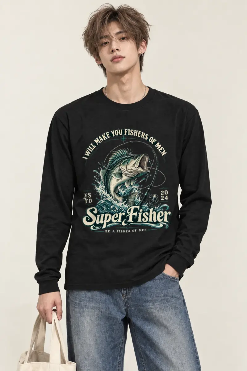 "Super Fisher" Unisex Longsleeve T-shirt
