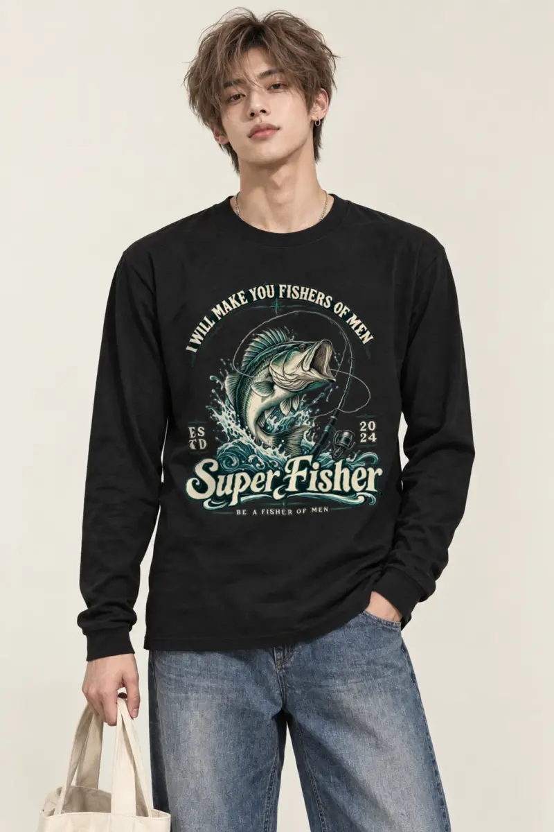 "Super Fisher" Unisex Longsleeve T-shirt