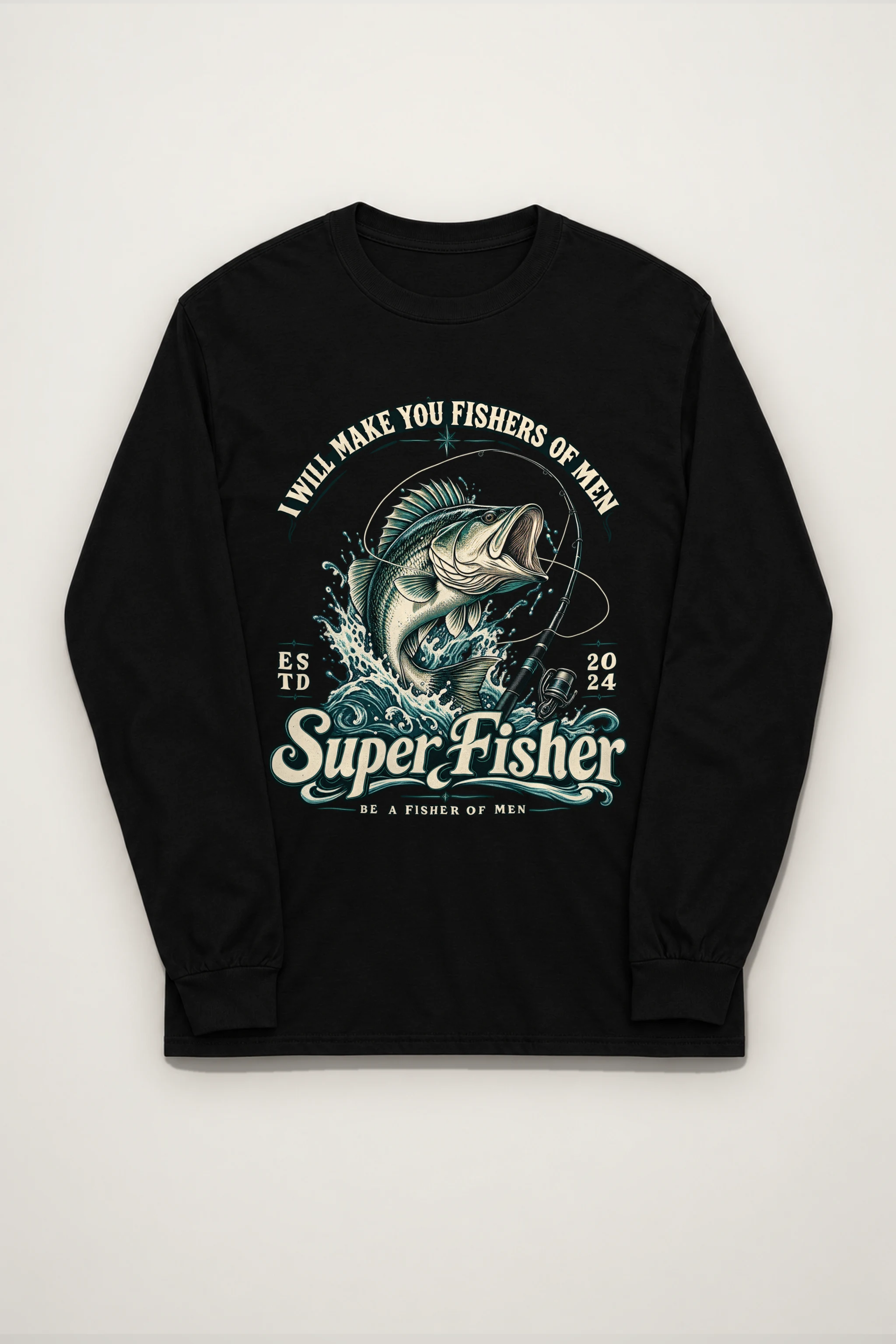 "Super Fisher" Unisex Longsleeve T-shirt