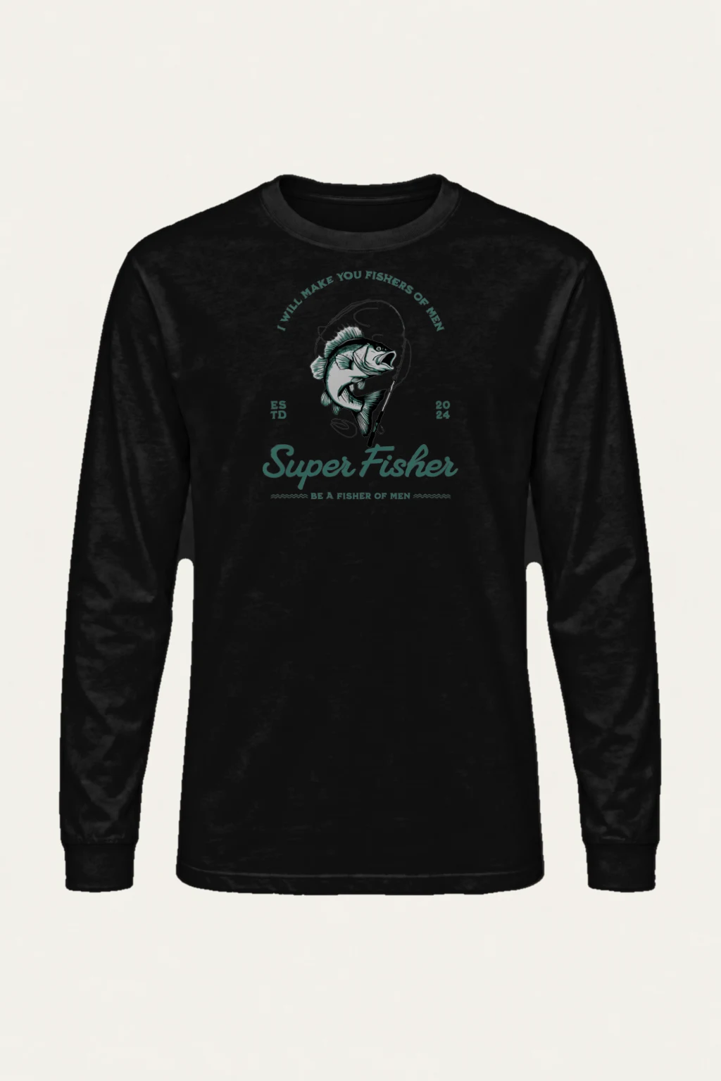 "Super Fisher" Unisex Longsleeve T-shirt | Gildan 2400