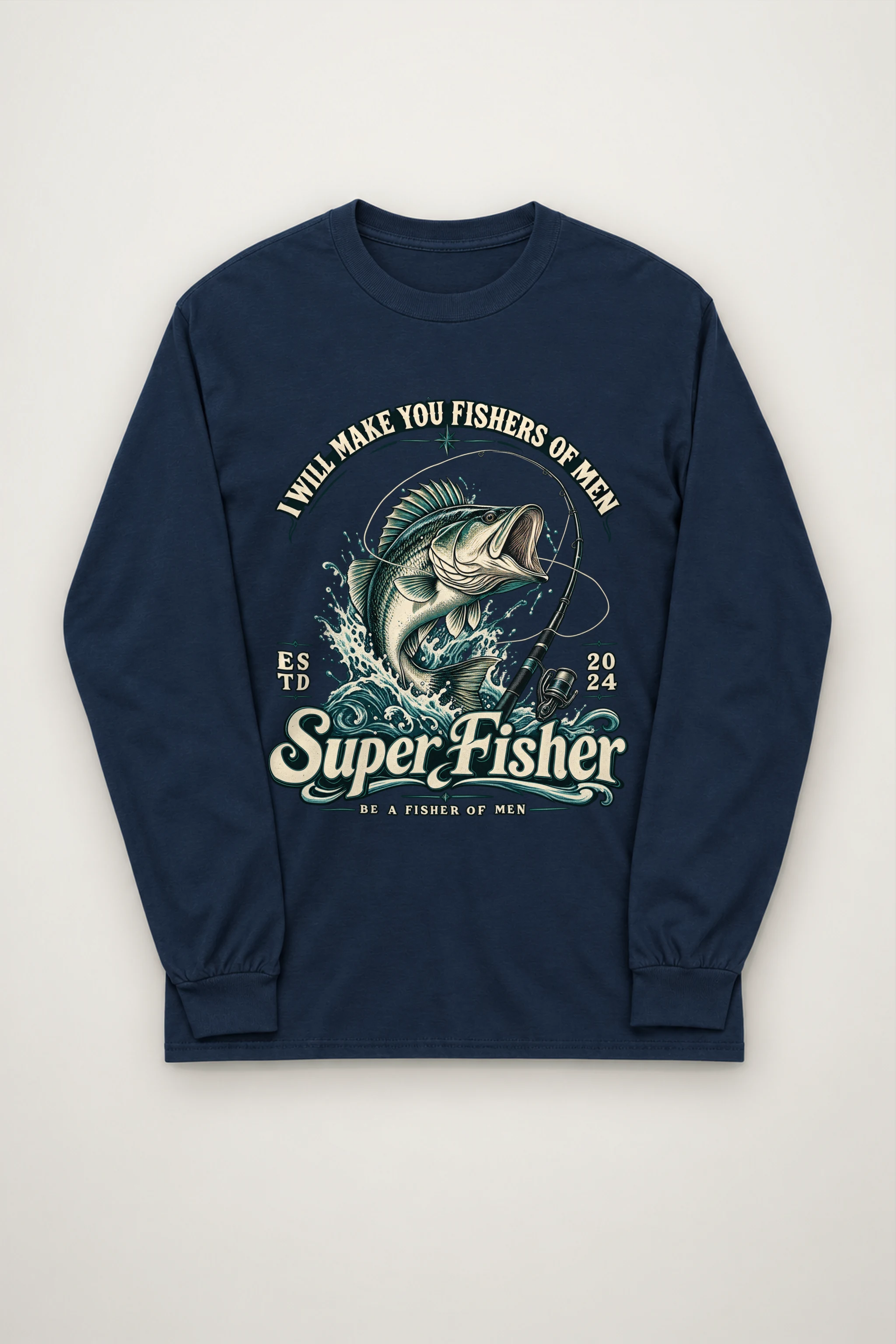 "Super Fisher" Unisex Longsleeve T-shirt