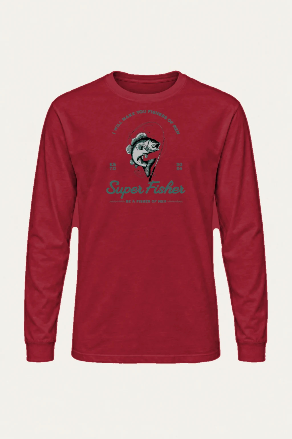 "Super Fisher" Unisex Longsleeve T-shirt | Gildan 2400