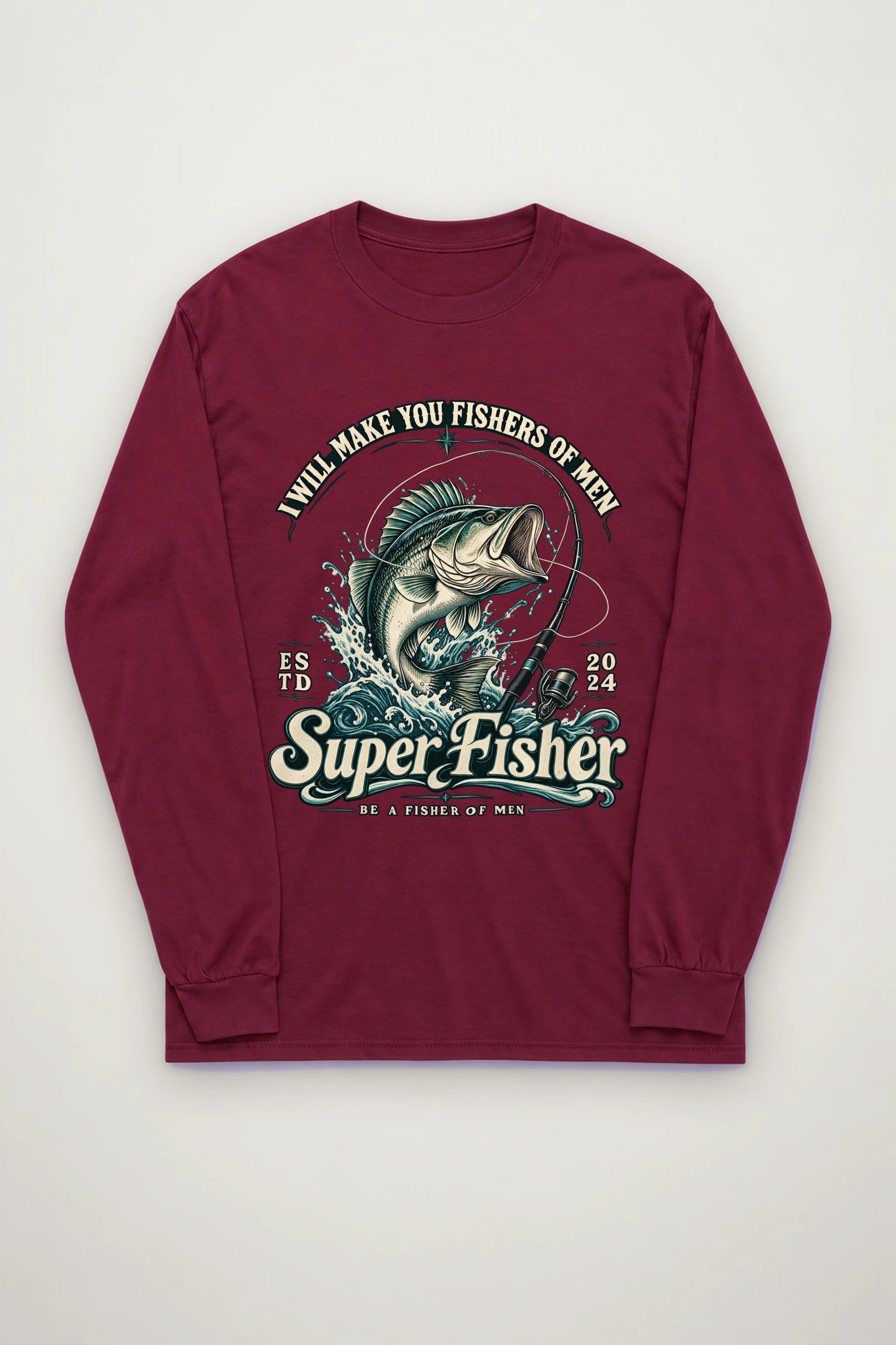 "Super Fisher" Unisex Longsleeve T-shirt