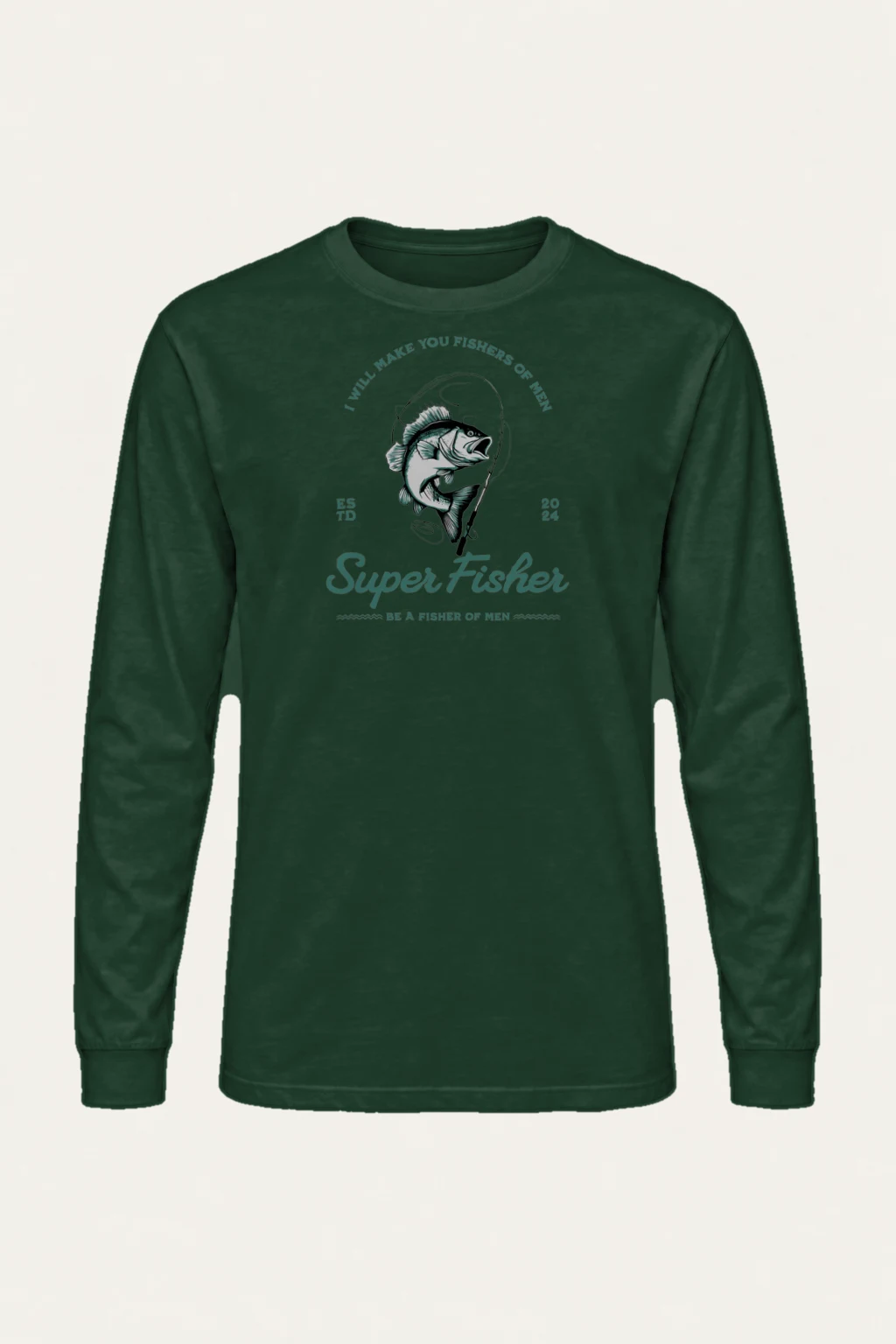 "Super Fisher" Unisex Longsleeve T-shirt | Gildan 2400