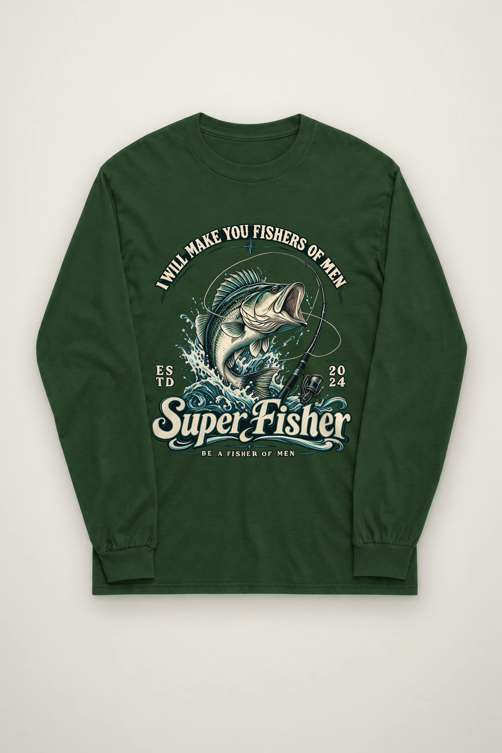 "Super Fisher" Unisex Longsleeve T-shirt