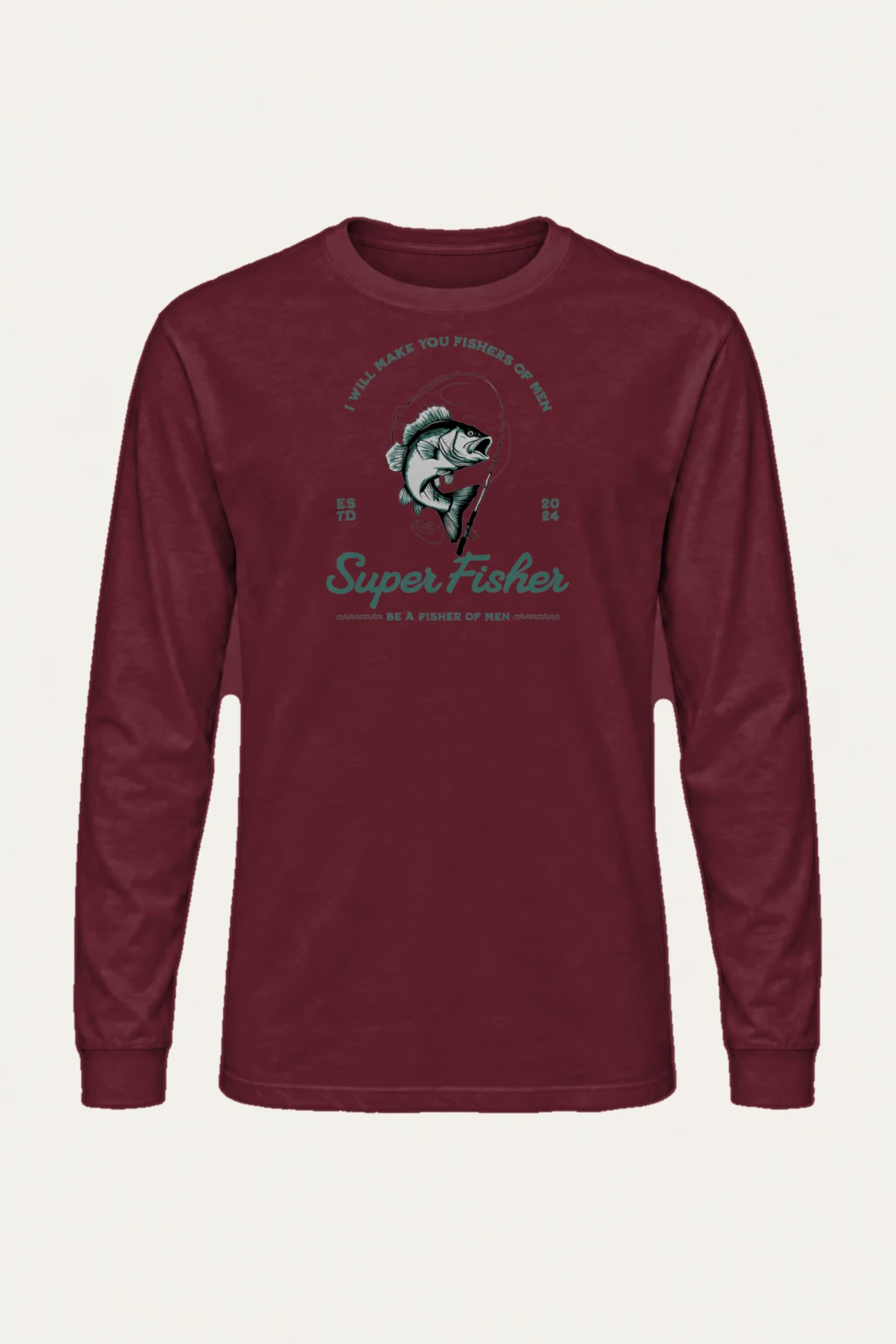 "Super Fisher" Unisex Longsleeve T-shirt | Gildan 2400